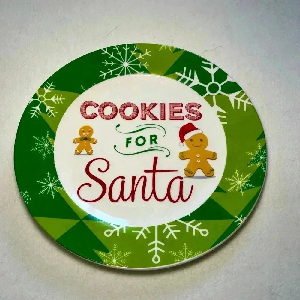 Cookies for Santa plate